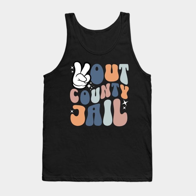 Peace Out County Jail Tank Top by BankaiChu